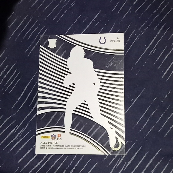 2022 RC Alec Pierce Panini Chronicles Clear Vision Football - Picture 2 of 2
